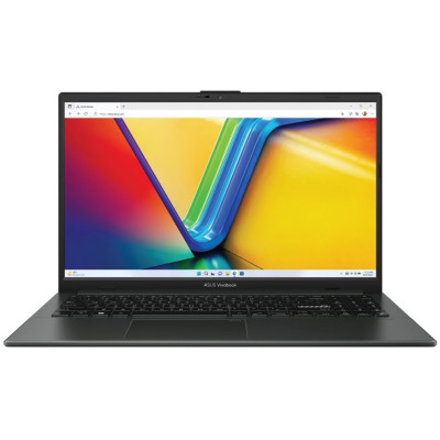 Ноутбук 15" Asus VivoBook Go 15 E1504FA-BQ522 (90NB0ZR2-M01J60) Indie Black 15.6" FullHD 1920x1080 матовий, AMD Ryzen 5 7520U 2.0-4.5GHz, RAM 16GB, SSD 512GB, AMD Radeon Graphics, DOS