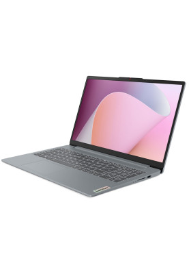 Ноутбук 15" Lenovo IdeaPad Slim 3 15AMN8 (82XQ009GRA) Arctic Grey 15.6" FullHD 1920x1080 IPS матовий, AMD Ryzen 3 7320U 2.4-4.1GHz, RAM 8GB, SSD 512GB, AMD Radeon 610M Graphics, DOS