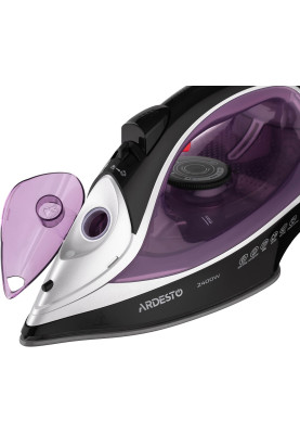 Праска Ardesto IR-B2234, Black/Purple, 2400W, кераміка, паровий удар, резервур 350мл, захист від кальцинації, антикрапля, плавне регулювання потужності пари, автоматичне відключення