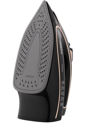 Праска Ardesto IR-B2235, Black/Gold, 2400W, кераміка, паровий удар, резервур 450мл, захист від кальцинації, антикрапля, плавне регулювання потужності пари, автоматичне відключення