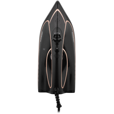 Утюг Ardesto IR-B2235, Black/Gold, 2400W, кераміка, паровий удар, резервур 450мл, захист від кальцинації, антикрапля, плавне регулювання потужності пари, автоматичне відключення