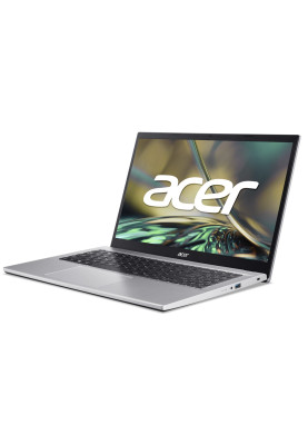 Ноутбук 15" Acer Aspire 3 A315-59-523Z (NX.K6TEU.014) Pure Silver 15.6" FullHD 1920x1080 IPS матовий, Intel Core i5-1235U 0.9-4.4GHz, RAM 8GB, SSD 512GB, Intel Iris Xe Graphics, DOS
