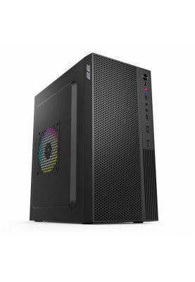 Корпус 2E TeamX (TMX03), Black, 400 Вт, Mini Tower, для Micro ATX / Mini ITX, 2xUSB 2.0, макс. CPU - 145 мм / VGA - 220 мм, 1x80 мм (2E-TMX03)