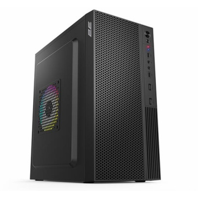 Корпус 2E TeamX (TMX03), Black, 400 Вт, Mini Tower, для Micro ATX / Mini ITX, 2xUSB 2.0, макс. CPU - 145 мм / VGA - 220 мм, 1x80 мм (2E-TMX03)