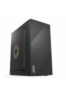 Корпус 2E TeamX (TMX04), Black, 400 Вт, Mini Tower, для Micro ATX / Mini ITX, 2xUSB 2.0, макс. CPU - 145 мм / VGA - 220 мм, 1x80 мм (2E-TMX04)