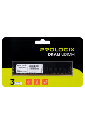 Пам'ять 16Gb DDR4, 2666 MHz, ProLogix, 19-19-19-43, 1.2V (PRO16GB2666D4)