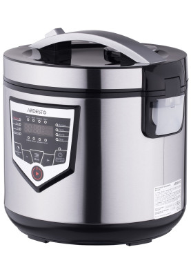Мультиварка Ardesto MC-X16X, Inox, 860W, 4л, 16 програм, LED-дисплей, електронне керування, антипригарне керамічне покриття чаші, програма Твій рецепт, книга рецептів, ополоник, друшляк