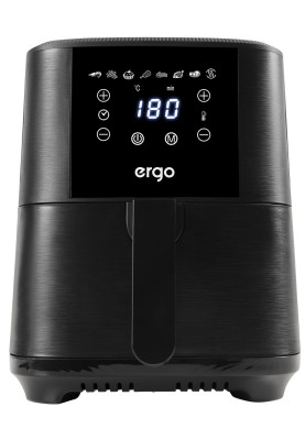 Мультипіч Ergo AF-2501, Black, 1500W, 4.8л, 8 програм, керування сенсорне, автовідключення, антипригарне покриття чаші