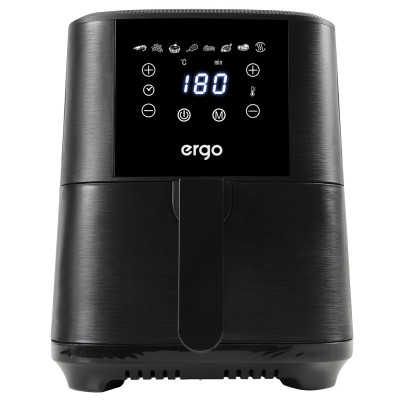 Мультипіч Ergo AF-2501, Black, 1500W, 4.8л, 8 програм, керування сенсорне, автовідключення, антипригарне покриття чаші
