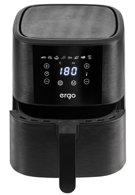 Мультипіч Ergo AF-2501, Black, 1500W, 4.8л, 8 програм, керування сенсорне, автовідключення, антипригарне покриття чаші