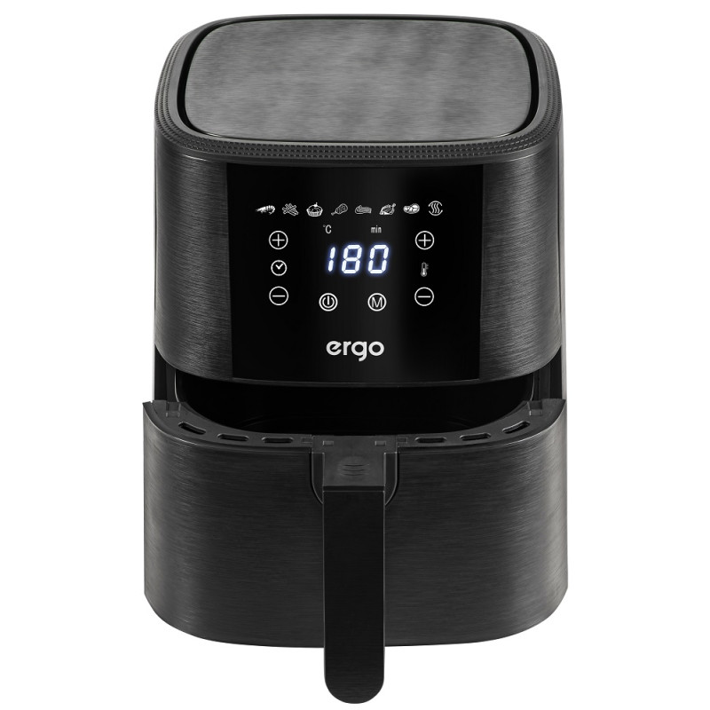 Мультипіч Ergo AF-2501, Black, 1500W, 4.8л, 8 програм, керування сенсорне, автовідключення, антипригарне покриття чаші
