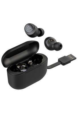 Навушники бездротові JLab Go Air Pop TWS, Black, Bluetooth, мікрофон, акумулятор 100 mAh, IPX4 (IEUEBGAIRPOPRBLK124)