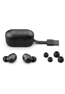 Навушники бездротові JLab Go Air Pop TWS, Black, Bluetooth, мікрофон, акумулятор 100 mAh, IPX4 (IEUEBGAIRPOPRBLK124)