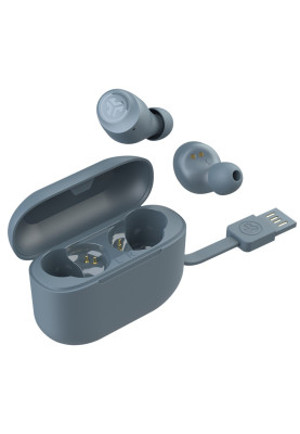 Навушники бездротові JLab Go Air Pop TWS, Slate, Bluetooth, мікрофон, акумулятор 100 mAh, IPX4 (IEUEBGAIRPOPRSLT124)