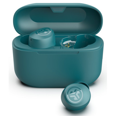 Навушники бездротові JLab Go Air Pop TWS, Teal, Bluetooth, мікрофон, акумулятор 100 mAh, IPX4 (IEUEBGAIRPOPRTEL124)