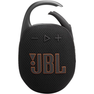 Колонка портативна 1.0 JBL Clip 5 Black, 7B, Bluetooth, живлення від акумулятора, IP67 водонепроникна