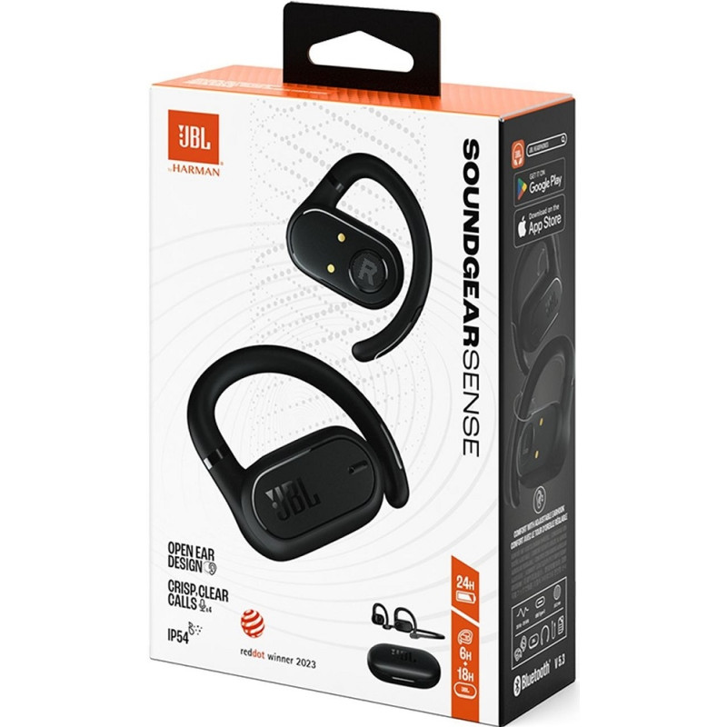 Навушники бездротові JBL Soundgear Sense, Black, Bluetooth, мікрофон, акумулятор (JBLSNDGEARSNSBLK)