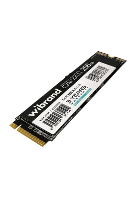 Твердотільний накопичувач SSD 256Gb, Wibrand Caiman, PCI-E 3.0 x4, M.2 2280, 3D TLC, 1600/1400 МБ/с (WIM.2SSD/CA256GB)