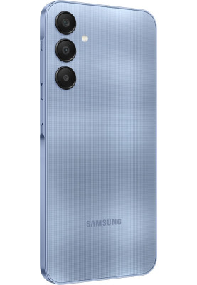 Смартфон Samsung Galaxy A25 5G (A256), Blue, 6.5" (2340x1080, 120 Гц, Super AMOLED), Exynos 1280 (8 ядер), Mali-G68 MP4, 6Gb, 128Gb, microSD, 50/8/2Mp + 13Mp, WiFi 5, Bluetooth 5.3, NFC, Type-C, 5000 mAh (25 Вт), Android 14 (SM-A256BZBDEUC)
