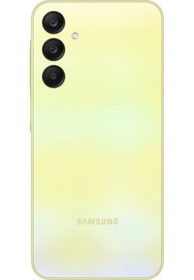 Смартфон Samsung Galaxy A25 5G (A256), Yellow, 6.5" (2340x1080, 120 Гц, Super AMOLED), Exynos 1280 (8 ядер), Mali-G68 MP4, 8Gb, 256Gb, microSD, 50/8/2Mp + 13Mp, WiFi 5, Bluetooth 5.3, NFC, Type-C, 5000 mAh (25 Вт), Android 14 (SM-A256BZYHEUC)