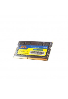 Пам'ять SO-DIMM, DDR4, 16Gb, 3200 MHz, GTL, 1.2V, CL22 (GTLSD16D432BK)