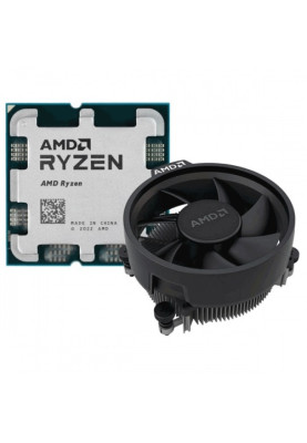 Процесор AMD (AM5) Ryzen 5 8400F, Tray + Cooler, 6x4.2 GHz (Turbo Boost 4.7 GHz), L3 16Mb, Phoenix (Zen 4), 4 nm, TDP 65 Вт, розблокований множник, кулер Wraith Stealth (100-100001591MPK)
