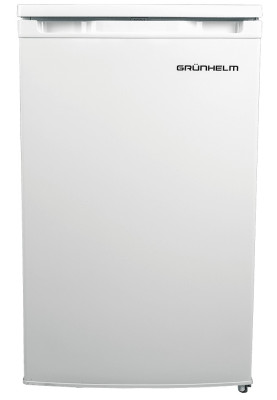 Морозильна камера Grunhelm GUF-85, White, об'єм 68л, 3 відділеня, механічний контроль температури, заморожування 4кг/24год, A+, 84.5x57x58.8см