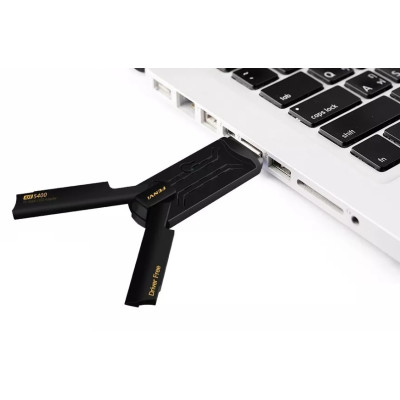 Сетовий адаптер USB 3.0 Fenvi FU-AXE5400, Black, WiFi 6E, до 2400 Мбіт/с, RTL8832CU