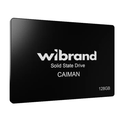 Твердотільний накопичувач SSD 128Gb, Wibrand Caiman, SATA3, 2.5", 3D TLC, 550/460 МБ/с (WI2.5SSD/CA128GBST)
