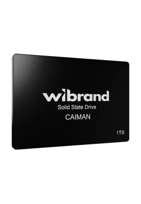 Твердотільний накопичувач SSD 1Tb, Wibrand Caiman, SATA3, 2.5", 3D TLC, 550/460 МБ/с (WI2.5SSD/CA1TBST)