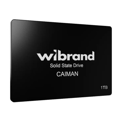 Твердотільний накопичувач SSD 1Tb, Wibrand Caiman, SATA3, 2.5", 3D TLC, 550/460 МБ/с (WI2.5SSD/CA1TBST)