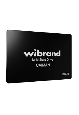 Твердотільний накопичувач SSD 256Gb, Wibrand Caiman, SATA3, 2.5", 3D TLC, 550/460 МБ/с (WI2.5SSD/CA256GBST)