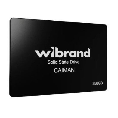 Твердотільний накопичувач SSD 256Gb, Wibrand Caiman, SATA3, 2.5", 3D TLC, 550/460 МБ/с (WI2.5SSD/CA256GBST)