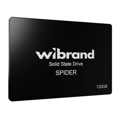 Твердотільний накопичувач 120Gb, Wibrand Spider, SATA3, 2.5", 3D TLC, 550/460 MB/s, Bulk (WI2.5SSD/SP120GB)