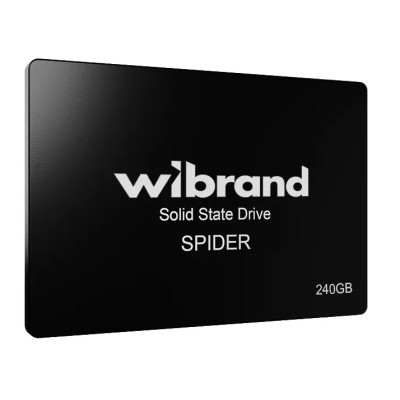 Твердотільний накопичувач 240Gb, Wibrand Spider, SATA3, 2.5", 3D TLC, 550/460 MB/s, Bulk (WI2.5SSD/SP240GB)