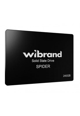 Твердотільний накопичувач SSD 240Gb, Wibrand Spider, SATA3, 2.5", 3D TLC, 550/460 МБ/с (WI2.5SSD/SP240GBST)