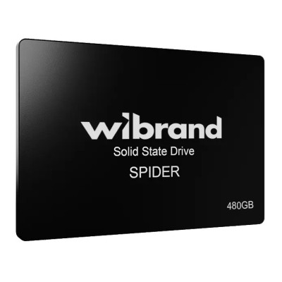 Твердотільний накопичувач SSD 480Gb, Wibrand Spider, SATA3, 2.5", 3D TLC, 550/460 МБ/с (WI2.5SSD/SP480GBST)