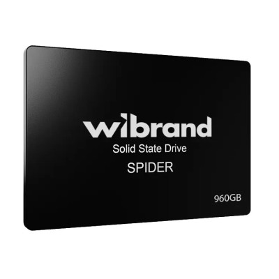 Твердотільний накопичувач SSD 960Gb, Wibrand Spider, SATA3, 2.5", 3D TLC, 550/460 МБ/с (WI2.5SSD/SP960GBST)
