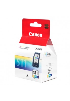 Картридж Canon CL-511, Color, iP2700, MP240/250/260/270/480/490, MX320/330/340/350, 9 мл (2972B007)