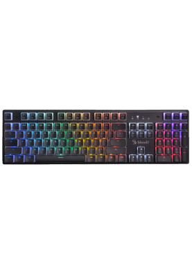 Клавіатура Bloody S510R, Pudding Black, USB, механічна (перемикачі BLMS Red), RGB підсвічування, 1.8 м