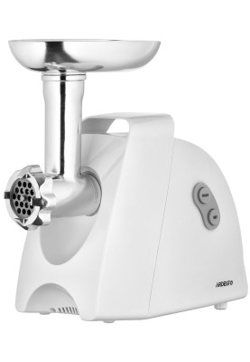 М'ясорубка Ardesto MGK-1900, White, 1900Вт, 1.8 кг/хв, 3 диски для помелу, насадка для домашніх ковбасок та кеббе, 4 насадки для терки та шатківниці, реверс