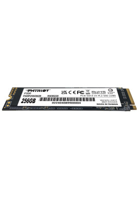 Твердотільний накопичувач SSD 256Gb, Patriot P320, PCI-E 3.0 x4, M.2 2280, 3D TLC, 2200/1200 МБ/с (P320P256GM28)
