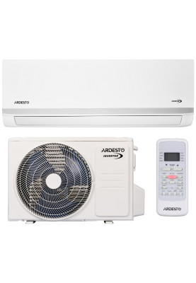 Кондиціонер Ardesto ACM-07INV-R32-WF-AG-S, White, спліт-система, компресор інверторний, площа приміщення 20 кв.м, Wi-Fi модуль, автоматичний, осушення, вентиляція, обігрів, охолодження, фреон R32, A++, до -15 °С