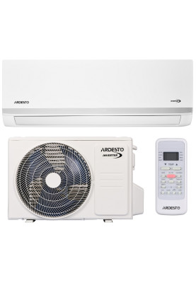 Кондиціонер Ardesto ACM-09INV-R32-WF-AG-S, White, спліт-система, компресор інверторний, площа приміщення 25 кв.м, Wi-Fi модуль, автоматичний, осушення, вентиляція, обігрів, охолодження, фреон R32, A++, до -15 °С