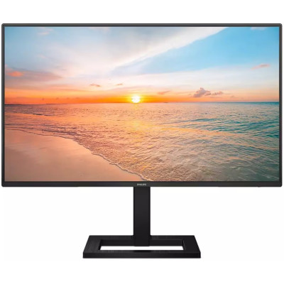 Монітор 23.8" Philips 24E1N1300AE/00 Black, WLED, IPS, 1920x1080 (16:9), 1 мс, 100 Гц, 250 кд/м², 1300:1, 178°/178°, HDMI/Type-C, Vesa 100x100, 2x2 Вт, 3xUSB 3.2, AMD FreeSync