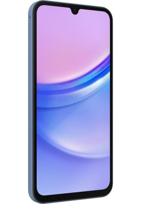 Смартфон Samsung Galaxy A15 Blue, 2 Nano-SIM, 6.5" (2340x1080, AMOLED), Mediatek Helio G99, 8GB, 256GB, microSD, 4G, WiFi, BT, NFC, Type-C, 5000 mAh, Android 14 (SM-A155FZBIEUC)