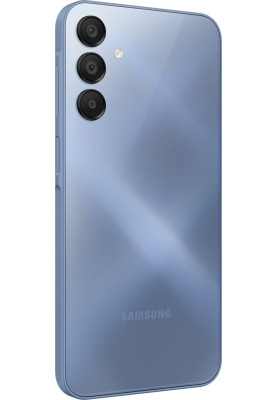 Смартфон Samsung Galaxy A15 Blue, 2 Nano-SIM, 6.5" (2340x1080, AMOLED), Mediatek Helio G99, 8GB, 256GB, microSD, 4G, WiFi, BT, NFC, Type-C, 5000 mAh, Android 14 (SM-A155FZBIEUC)