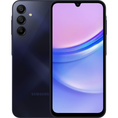 Смартфон Samsung Galaxy A15 Black, 2 Nano-SIM, 6.5" (2340x1080, AMOLED), Mediatek Helio G99, 8GB, 256GB, microSD, 4G, WiFi, BT, NFC, Type-C, 5000 mAh, Android 14 (SM-A155FZKIEUC)