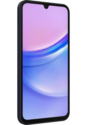 Смартфон Samsung Galaxy A15 Black, 2 Nano-SIM, 6.5" (2340x1080, AMOLED), Mediatek Helio G99, 8GB, 256GB, microSD, 4G, WiFi, BT, NFC, Type-C, 5000 mAh, Android 14 (SM-A155FZKIEUC)
