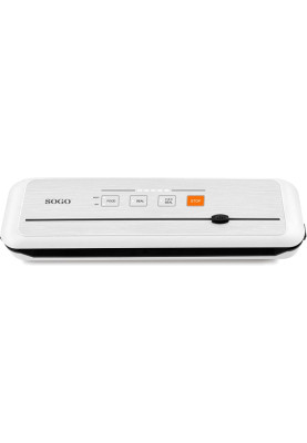 Вакуумний пакувальник Sogo SS-13030, White, сенсорне керування, функція запаювання та вакуумування, 4 режими, максимальна ширина рулонів і плівки 30см